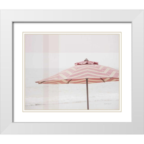 Shady III White Modern Wood Framed Art Print with Double Matting by Urquhart, Elizabeth