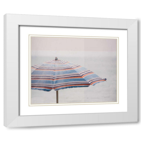 Shady IV White Modern Wood Framed Art Print with Double Matting by Urquhart, Elizabeth