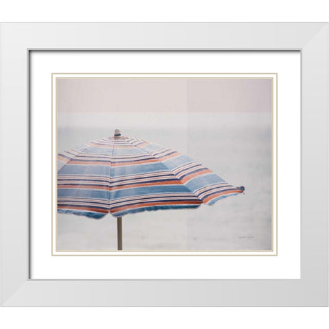 Shady IV White Modern Wood Framed Art Print with Double Matting by Urquhart, Elizabeth