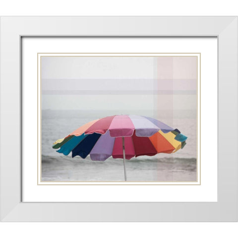 Shady VI White Modern Wood Framed Art Print with Double Matting by Urquhart, Elizabeth