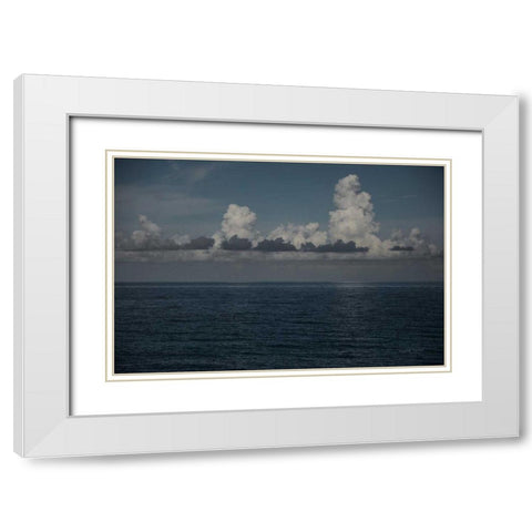 Into the Deep I White Modern Wood Framed Art Print with Double Matting by Urquhart, Elizabeth