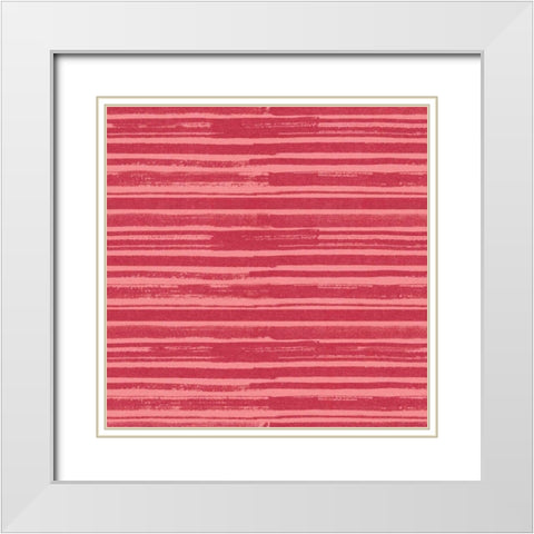 Stars and Stripes Dark Pattern IVB White Modern Wood Framed Art Print with Double Matting by Grove, Beth