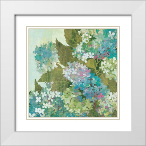 Grandiflora Bloom White Modern Wood Framed Art Print with Double Matting by Lovell, Kathrine