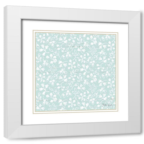 Farmhouse Cotton Pattern IIH White Modern Wood Framed Art Print with Double Matting by Grove, Beth