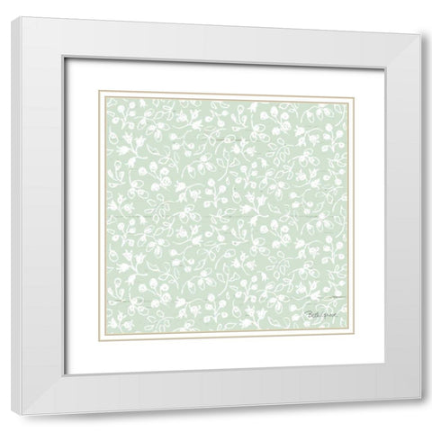 Farmhouse Cotton Pattern III White Modern Wood Framed Art Print with Double Matting by Grove, Beth
