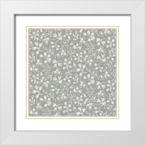 Farmhouse Cotton Pattern IIJ White Modern Wood Framed Art Print with Double Matting by Grove, Beth