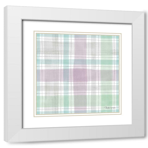 Farmhouse Cotton Pattern IIIA White Modern Wood Framed Art Print with Double Matting by Grove, Beth