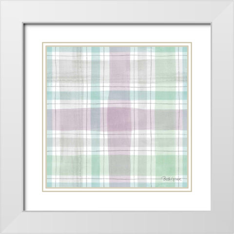 Farmhouse Cotton Pattern IIIA White Modern Wood Framed Art Print with Double Matting by Grove, Beth