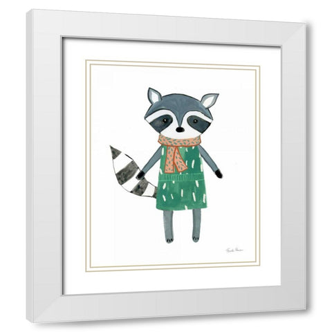 Neighborhood Pals II White Modern Wood Framed Art Print with Double Matting by Zaman, Farida