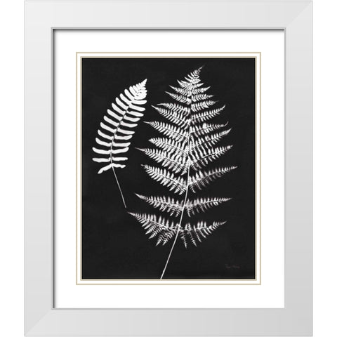 Nature by the Lake Ferns V Black Crop White Modern Wood Framed Art Print with Double Matting by Rhue, Piper