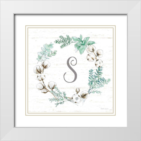 Farmhouse Cotton XI White Modern Wood Framed Art Print with Double Matting by Grove, Beth