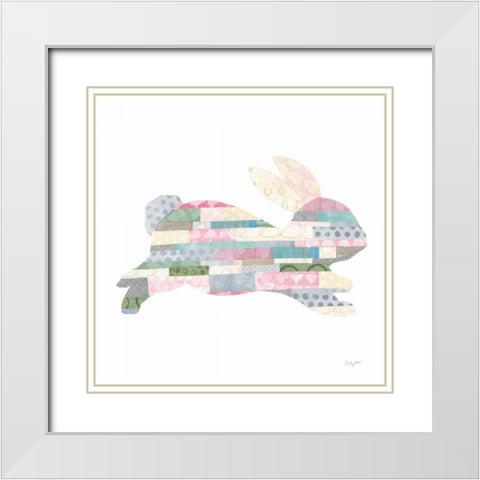 Spring into Easter I White Modern Wood Framed Art Print with Double Matting by Prahl, Courtney