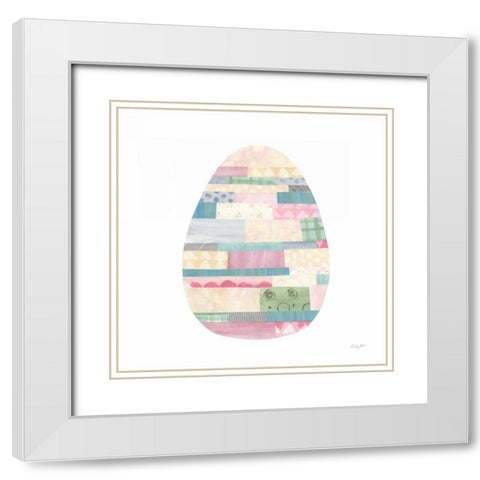 Spring into Easter III White Modern Wood Framed Art Print with Double Matting by Prahl, Courtney