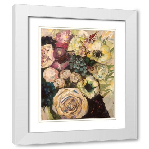 Wedding Bouquet Light White Modern Wood Framed Art Print with Double Matting by Vertentes, Jeanette