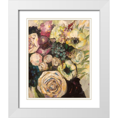 Wedding Bouquet Light White Modern Wood Framed Art Print with Double Matting by Vertentes, Jeanette