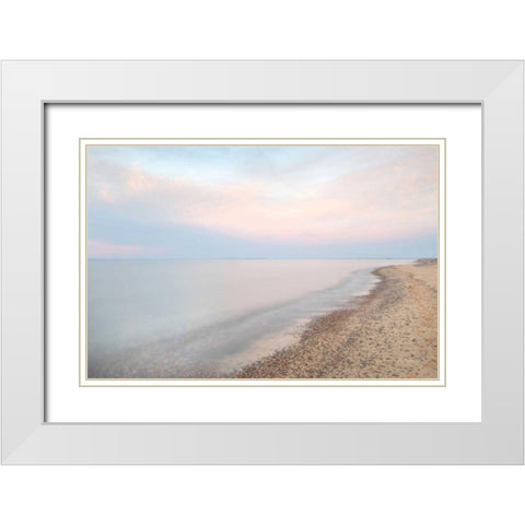 Lake Superior Shoreline I White Modern Wood Framed Art Print with Double Matting by Majchrowicz, Alan