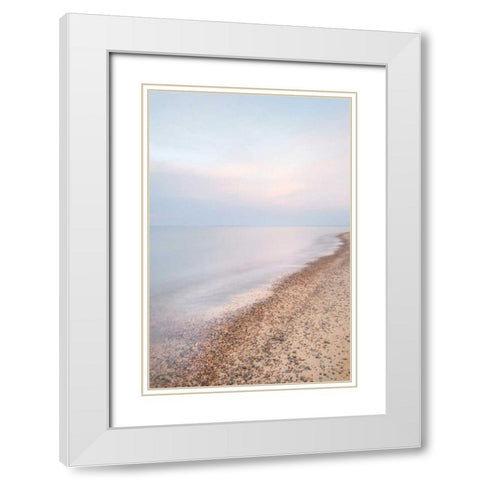 Lake Superior Shoreline II White Modern Wood Framed Art Print with Double Matting by Majchrowicz, Alan