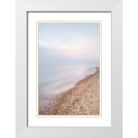 Lake Superior Shoreline II White Modern Wood Framed Art Print with Double Matting by Majchrowicz, Alan