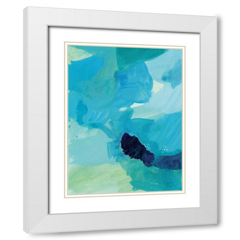 Seascape II White Modern Wood Framed Art Print with Double Matting by Mack, Lynn
