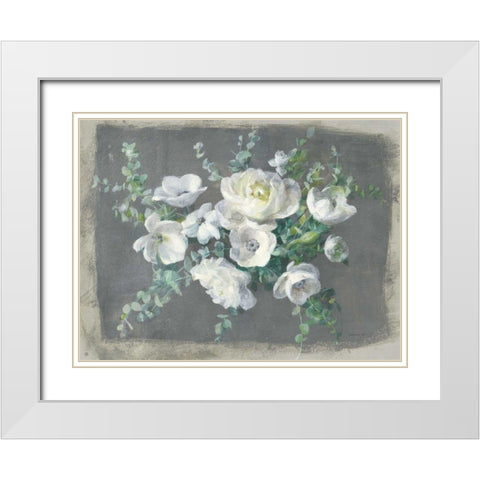 Special Day Gesso Border White Modern Wood Framed Art Print with Double Matting by Nai, Danhui