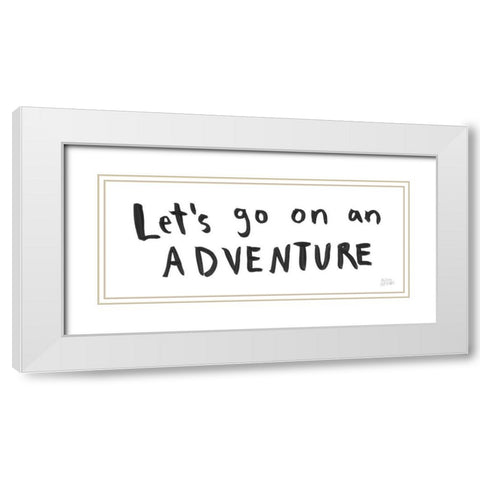 Scandy Baby IX White Modern Wood Framed Art Print with Double Matting by Averinos, Melissa