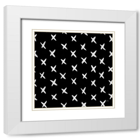 Scandy Baby Pattern IIB White Modern Wood Framed Art Print with Double Matting by Averinos, Melissa