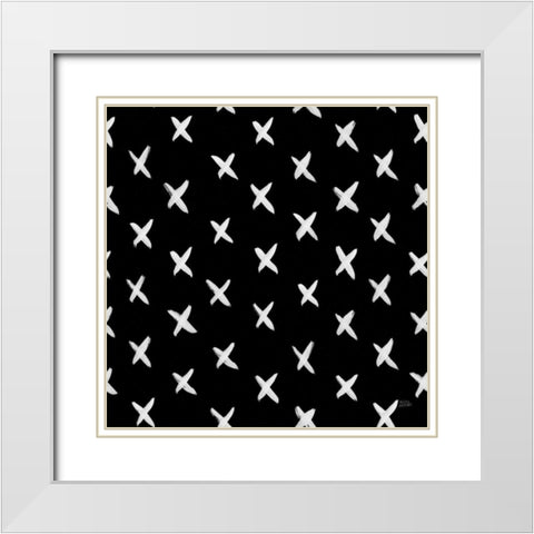Scandy Baby Pattern IIB White Modern Wood Framed Art Print with Double Matting by Averinos, Melissa