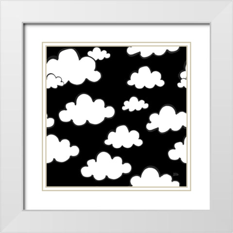 Scandy Baby Pattern IIIB White Modern Wood Framed Art Print with Double Matting by Averinos, Melissa