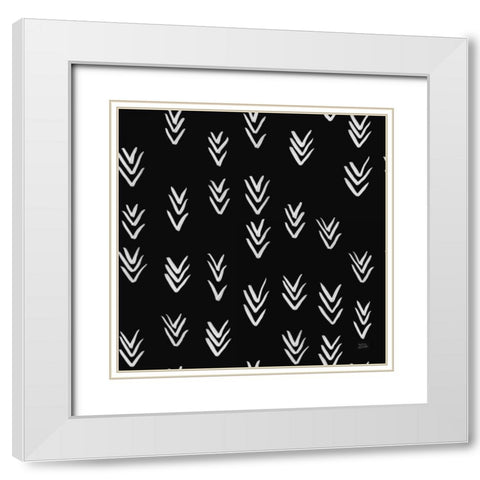 Scandy Baby Pattern VIIB White Modern Wood Framed Art Print with Double Matting by Averinos, Melissa