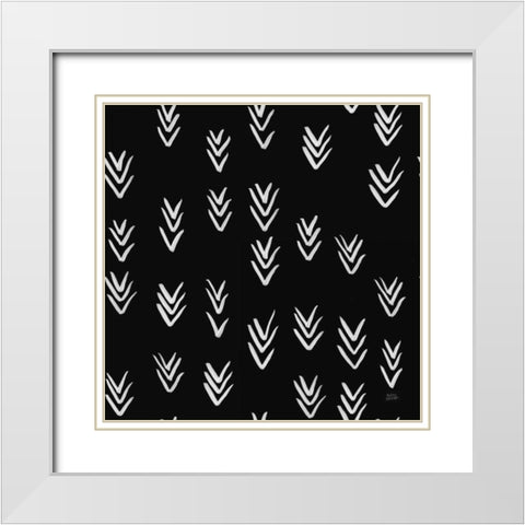 Scandy Baby Pattern VIIB White Modern Wood Framed Art Print with Double Matting by Averinos, Melissa