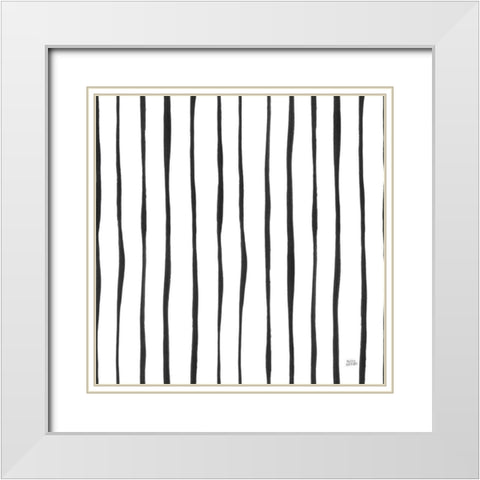 Scandy Baby Pattern VIII White Modern Wood Framed Art Print with Double Matting by Averinos, Melissa