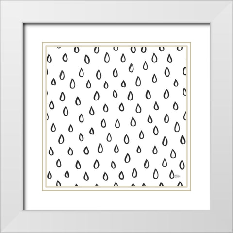 Scandy Baby Pattern XII White Modern Wood Framed Art Print with Double Matting by Averinos, Melissa