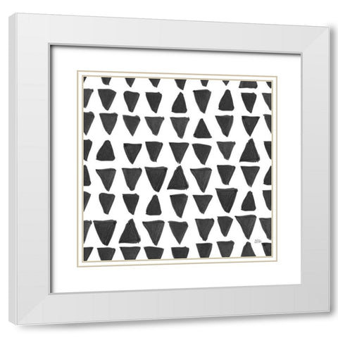 Scandy Baby Pattern XIIIA White Modern Wood Framed Art Print with Double Matting by Averinos, Melissa