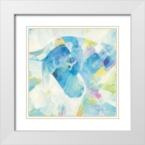 Kaleidoscope Horse IV White Modern Wood Framed Art Print with Double Matting by Hristova, Albena