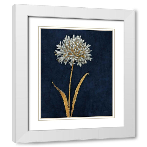 Shimmering Summer I Indigo Crop White Modern Wood Framed Art Print with Double Matting by Wiens, James