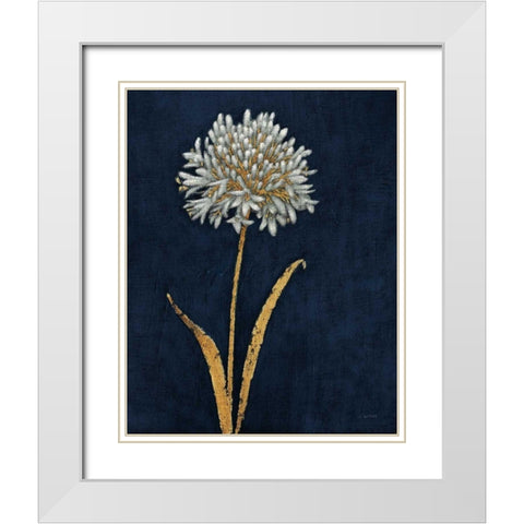 Shimmering Summer I Indigo Crop White Modern Wood Framed Art Print with Double Matting by Wiens, James