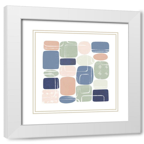 Beans I Pastel White Modern Wood Framed Art Print with Double Matting by Wild Apple Portfolio