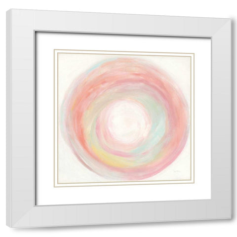 Tropical Swirl I White Modern Wood Framed Art Print with Double Matting by Rhue, Piper