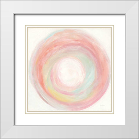 Tropical Swirl I White Modern Wood Framed Art Print with Double Matting by Rhue, Piper