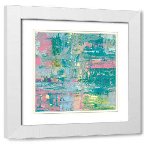 Islands Abstract II White Modern Wood Framed Art Print with Double Matting by Rhue, Piper