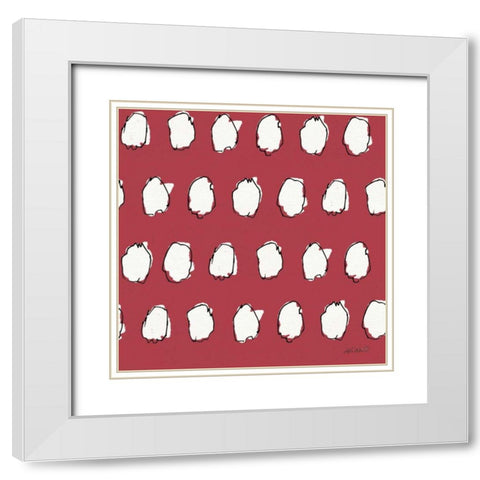 Oaked and Aged Pattern IXB White Modern Wood Framed Art Print with Double Matting by Tavoletti, Anne