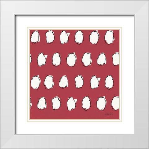Oaked and Aged Pattern IXB White Modern Wood Framed Art Print with Double Matting by Tavoletti, Anne