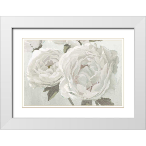 Essence of June II Neutral White Modern Wood Framed Art Print with Double Matting by Wiens, James