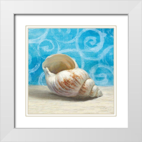 Gift from the Sea I White Modern Wood Framed Art Print with Double Matting by Nai, Danhui