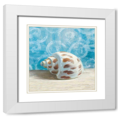 Gift from the Sea II White Modern Wood Framed Art Print with Double Matting by Nai, Danhui