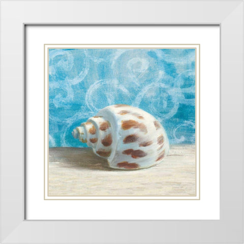 Gift from the Sea II White Modern Wood Framed Art Print with Double Matting by Nai, Danhui