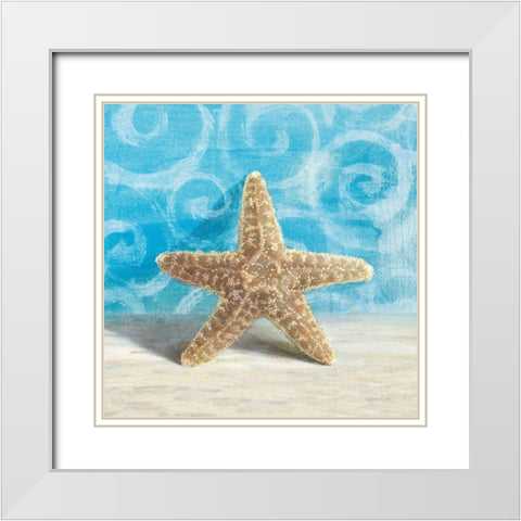 Gift from the Sea III White Modern Wood Framed Art Print with Double Matting by Nai, Danhui