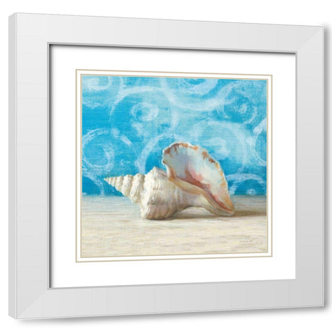 Gift from the Sea IV White Modern Wood Framed Art Print with Double Matting by Nai, Danhui