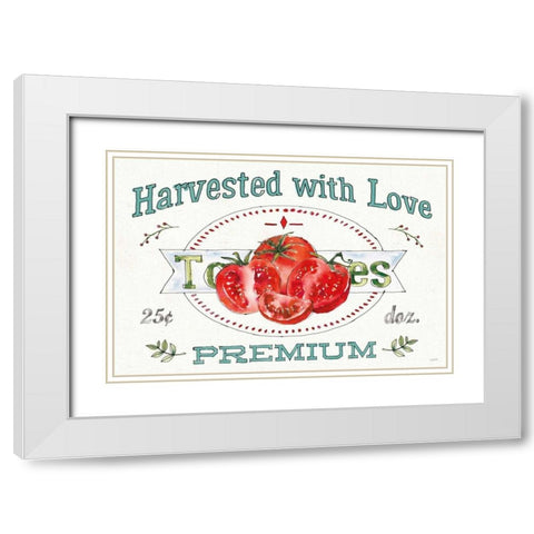 Veggie Market I White Modern Wood Framed Art Print with Double Matting by Tavoletti, Anne