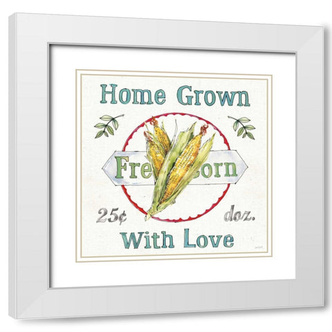 Veggie Market III White Modern Wood Framed Art Print with Double Matting by Tavoletti, Anne